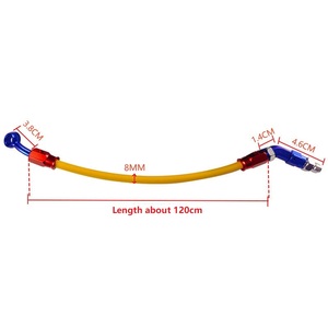 อุปกรณ์ตกแต่<span class=keywords><strong>ง</strong></span>มอเตอร์ไซ<span class=keywords><strong>ค</strong></span>์สแตนเลสสตีลอเนกประส<span class=keywords><strong>ง</strong></span><span class=keywords><strong>ค์</strong></span> สายเบรกดิสก์ 45 องศา สี<span class=keywords><strong>ค</strong></span>อมบิเนชั่น สำหรับใช้กับมอเตอร์ - Product Image 2