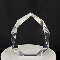 MH-J0885 de récompenses de trophée de plaque de cristal de verre clair blanc