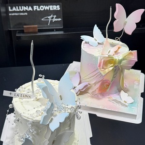 Honey And Sweetness Acrylic Butterfly Cake Decoration Plug In For Qixi Festival Cake Decorating Supplies - Product Image 2