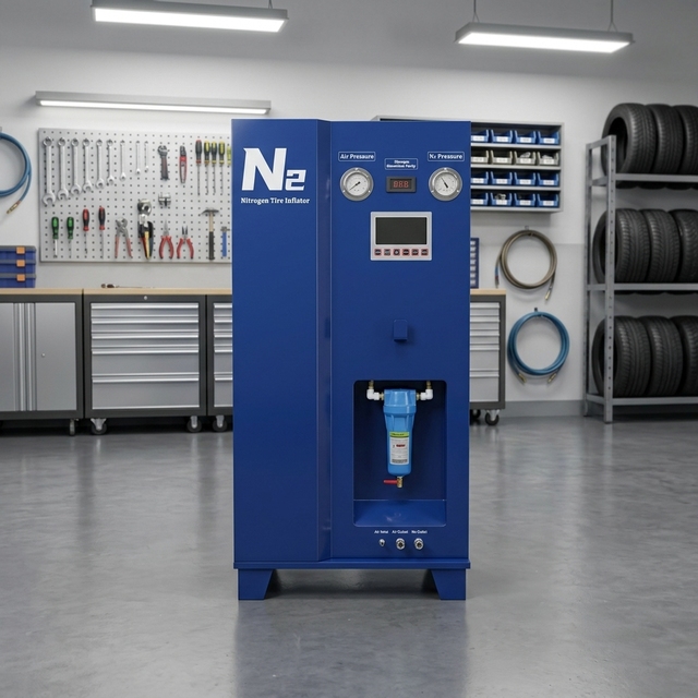 All-in-One Automatic Nitrogen Tyre Inflator for Auto Workshop Use