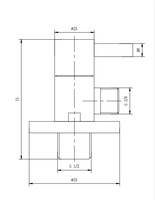 Vanne d'angle G 1/2 de haute qualité chromée pour les sanitaires de plomberie de salle de bain sous l'évier