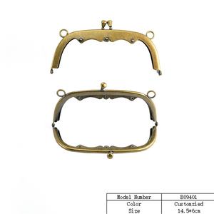 अनुकूलित थोक मनका सिर आकार आधा दौर पर्स धातु चुंबन ताला फ्रेम बैग फ्रेम बंद होने - Product Image 6