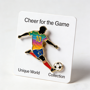 Pin de Solapa de Esmalte Metálico Personalizado con Diseño '<span class=keywords><strong>Guess</strong></span> You Like', Souvenir de Competición de Fútbol, Esmalte Duro, Premios y Regalos - Product Image 6