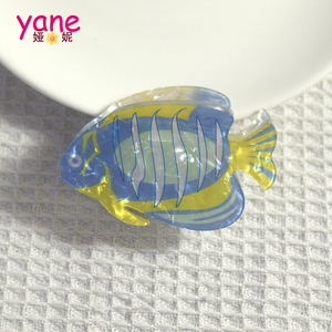Pinzas de Pelo Acrílicas con Forma de Peces Tropicales <span class=keywords><strong>para</strong></span> Niñas, Accesorios de Pelo Coloridos con Animales Marinos <span class=keywords><strong>para</strong></span> un Estilo Veraniego de Playa - Product Image 5