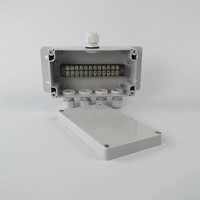 Boîtier de jonction extérieur en plastique étanche à la poussière IP66 158*90*60 avec 12 bornes pour instruments électroniques