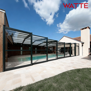 Sistema <span class=keywords><strong>de</strong></span> Ventana <span class=keywords><strong>de</strong></span> Techo Retráctil, Moderno, <span class=keywords><strong>de</strong></span> Aluminio, Expandible, Modular, Impermeable, con Protección UV y <span class=keywords><strong>Aislamiento</strong></span> Térmico para Villas - Product Image 1