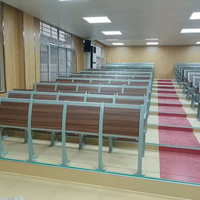 Le fabricant produit des coussins de siège en bois pour les pieds en alliage d'aluminium tables d'écriture pliables chaises de salle de classe pour étudiants bureaux et chaises