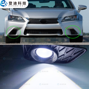 Dengdi Technology LED Fog Light Assembly DK011W For Lexus GS IS 12V <b>Black</b> Housing With Wire <b>Harness</b> - Product Image 2