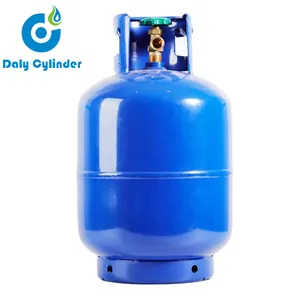 Tanque de gas cilíndrico rellenable, 12l GLP de tanque de gas, 5kg, cilindro de propano