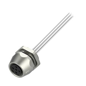 Marvtech נשי מול שולחן הר M12 חשמל כבל מחבר עם צמת עבור ציוד תעשייתי - Product Image 1