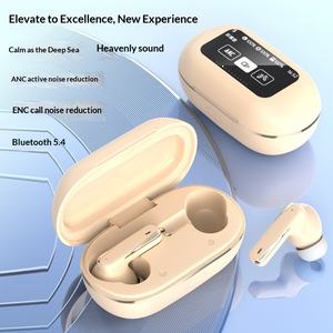 หูฟังไร้สาย จอ LCD สีสันสดใส ระบบสัมผัส ตัดเสียงรบกวน ANC ENC ไมโครโฟนตัดเสียงรบกวน หูฟังไร้สายแท้ BT5.4 เสียงเบสสเตอริโอ ได้รับมาตรฐาน FCC CE - Product Image 4