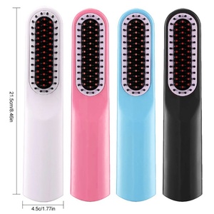 Cepillo Alisador de Cabello Inalámbrico Portátil, Mini Cepillo Alisador de Barba Recargable por USB - Product Image 6