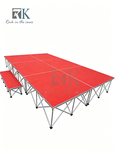 Escenario Portátil Personalizado para Interiores y Exteriores, Plataforma de Escenario Antideslizante de Aluminio, Podio para Eventos Musicales - Product Image 1