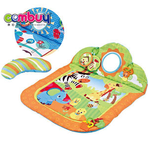Juguetes para gatear sentado, <span class=keywords><strong>manta</strong></span> para bebé, deportes musicales, alfombrilla de juego de algodón suave educativa con espejo para Picnics - Product Image 1
