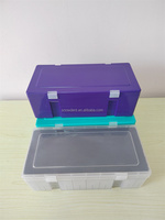 Boîte en mousse pour laboratoire dentaire, boîte pour prothèse dentaire avec éponge, taille L18,5cm * L9cm * H6cm pour le transport de grands modèles dentaires