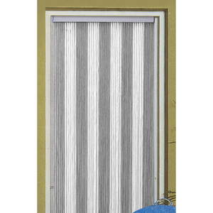 Cortina KORDEL 100X220 CM Gris/Blanco - Product Image 1