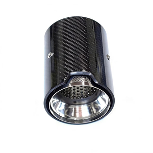 Puntas de Escape de Fibra de Carbono <span class=keywords><strong>M</strong></span> <span class=keywords><strong>Performance</strong></span> para <span class=keywords><strong>BMW</strong></span> Serie 2/3/4/5, Compatibles con el Logotipo <span class=keywords><strong>M</strong></span> - Product Image 1