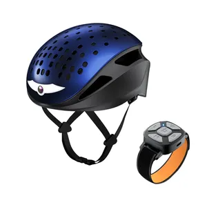 2023 Relee BT Calling Bicycle Smart Work at height Safety Flashing Light Helmet for road bikers slimme helm