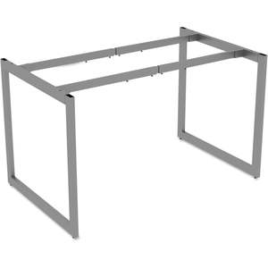 Escritorio de oficina abierto Alera Series 4 con patas en O ajustables de 70.78 pulgadas. X 29.5 Pulgadas X 28.5 Pulgadas Estilo de Diseño Minimalista Plateado - Product Image 4