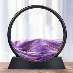 Cuadro de Arena en Movimiento, Lámpara LED 3D, Arte Dinámico Fluido, Reloj de Arena, Lámpara de Arena Movediza, Lámpara de Mesa con Pintura de Arena - Product Image 6