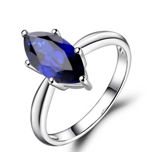 Anillo de Plata de Ley 925 al por Mayor, Diseño Simple, Forma de Marquesa, Topacio Místico - Product Image 2