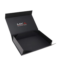 Boîte cadeau promotionnelle rigide en carton recyclable écologique avec fermeture magnétique personnalisée et plateau en mousse
