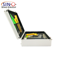 SINO T10 boîte à outils plastique Film d'emballage de voiture ensemble d'outils avec raclette couteau grattoir pistolet thermique vinyle CN;GUA