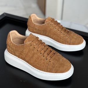 Zapatos Casuales para Hombre - Zapatillas Ligeras con Suela Gruesa y Plantilla de Cuero Genuino, Calzado Casual 100% Piel de Cocodrilo - Product Image 3