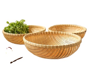 Eco-friendly tessuto a mano in materiale naturale <span class=keywords><strong>scatola</strong></span> organizzata per soggiorno cucina <span class=keywords><strong>scrivania</strong></span> <span class=keywords><strong>da</strong></span> bagno di frutta tessuto di bambù cesto di stoccaggio - Product Image 4
