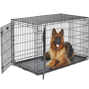 تكويم أقفاص الكلاب مزدوجة الباب - Product Image 1