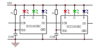 Circuit d'entraînement à courant Constant de LED à 3 canaux UCS1903 UCS1903B UCS1903BC SOP8 puce de pilote de LED