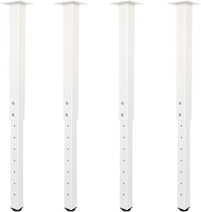 Gambe per Tavolo Regolabili Quadrate Nere 60-100cm, per Casa e Ufficio, Gambe Personalizzabili Fai-da-Te, Gambe per Mobili Pesanti Regolabili - Product Image 1