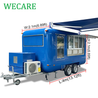 Camion de restauration rapide mobile CE avec équipement de cuisine complet, fabrication de glaces, carritos de traiteur, remorque alimentaire pour pizzas, foodtruck