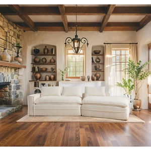 Canapé-lit moderne extensible en tissu 3 places pour hôtel, salon, salle d'attente, fabricant Indonésie - Product Image 5