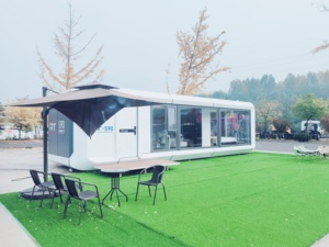 2025 mới thân thiện với môi trường nổi Nhà thuyền không gian viên nang nhà năng lượng mặt trời Powered thép không thấm nước nhà Pod nhà nhỏ bán buôn - Product Image 2