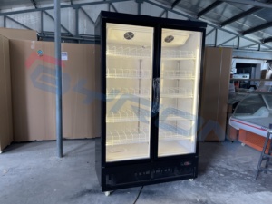 Lujoso Soda Frigo Congelateur Nevera Cerveza Bebida Refrigerador Conjeladores Verticale 2 puertas Display Cooler - Product Image 5