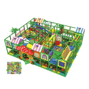 صالة رياضية للأطفال كبيرة خشبية لمنتجات تجارية من الأدغال لعبة مركزية للأطفال معدات ملعب داخلية للبيع
