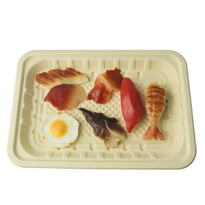 Barquette jetable pour viande fraîche en pulpe <span class=keywords><strong>de</strong></span> bambou compostable écologique Green Olive GO-LGA01 |   Antibactérien 72H |   Voyages biodégradables - Product Image 4