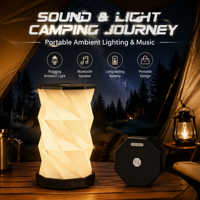 Lanterne en papier pliable personnalisable avec impression de logo, lumière d'ambiance pliable pour cadeaux d'entreprise, voyages en plein air