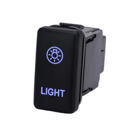 Interruptor Basculante con Luz LED Azul de 12V, Interruptor de Control de Luces para Automóvil con Símbolo Luminoso, Repuesto para Toyota