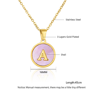 Dây Chuyền Cho Phụ Nữ Mới Đến Vỏ 2023 Vòng Cổ Thép Không Gỉ Vòng Cổ 26 inital <span class=keywords><strong>B</strong></span>ảng Chữ Cái Thư Phụ Nữ Quà Tặng - Product Image 2