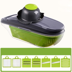 Cortador de Verduras y Frutas Multifuncional C171 al por Mayor, Rallador, Triturador, Accesorios de Cocina, Cesta de Drenaje, Rebanador Mandolina - Product Image 4