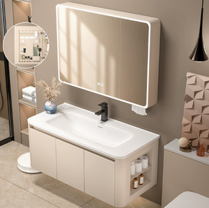 <span class=keywords><strong>Mueble</strong></span> de <span class=keywords><strong>Baño</strong></span> Curvo de Aluminio Espacial con Estructura de Panal y Armario Lateral, <span class=keywords><strong>Lavabo</strong></span> y Set de <span class=keywords><strong>Baño</strong></span>, Material Cerámico - Product Image 2