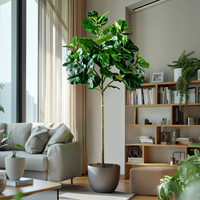 Feuilles et arbres artificiels en plastique décoratifs, verdure réaliste, plantes d'intérieur écologiques pour la décoration de la maison et du bureau