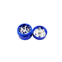 Broyeur de cigarettes aviation en aluminium à 3 couches de 31mm avec logo personnalisé Broyeur de tabac en métal Briquet Dent de zinc Accessoire pour fumer de qualité supérieure