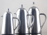 Ensemble cafetière à piston française 600 ml, bouilloire à thé, nouveau style, pot en verre et bois avec bambou pour le voyage, emballé
