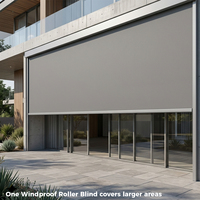 WR135-150 Newhoo - Stores enrouleurs motorisés pour extérieur - Étanches, résistants au vent, protection UV - Pare-soleil pour patio, pergola