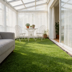Césped Artificial Sintético Ecológico de 50 mm de Altura, Antienvejecimiento e Impermeable para Decoración de Interiores, Patios y Jardines - Product Image 6