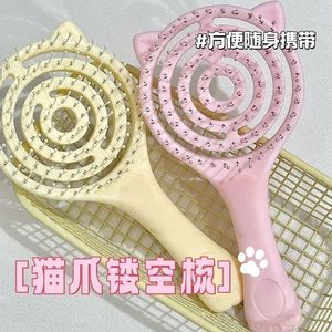 Cepillo de Masaje para Cabello con Cojín Redondo de Plástico y Diseño de Pata de Gato para Suavizar el Cabello - Product Image 5