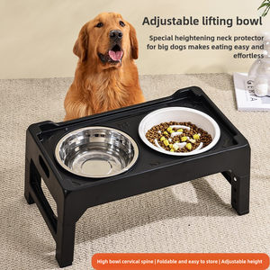 ชามอาหารสัตว์เลี้ยงสแตนเลสพับเก็บได้-ความจุขนาดใหญ่ทนทานทำความสะอาดง่ายใช้งานกลางแจ้งสำหรับสุนัข - Product Image 2